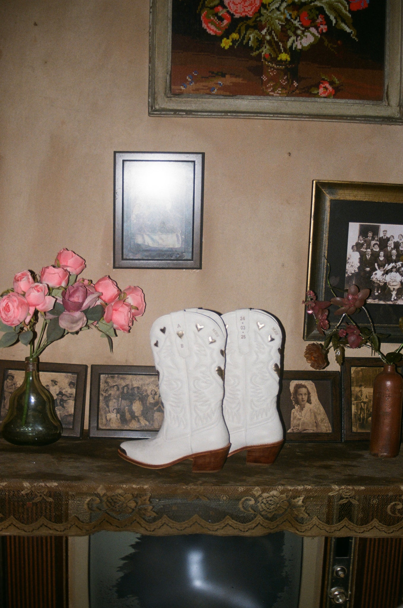 Bespoke Bridal Cowgirl Boots (Personalise)