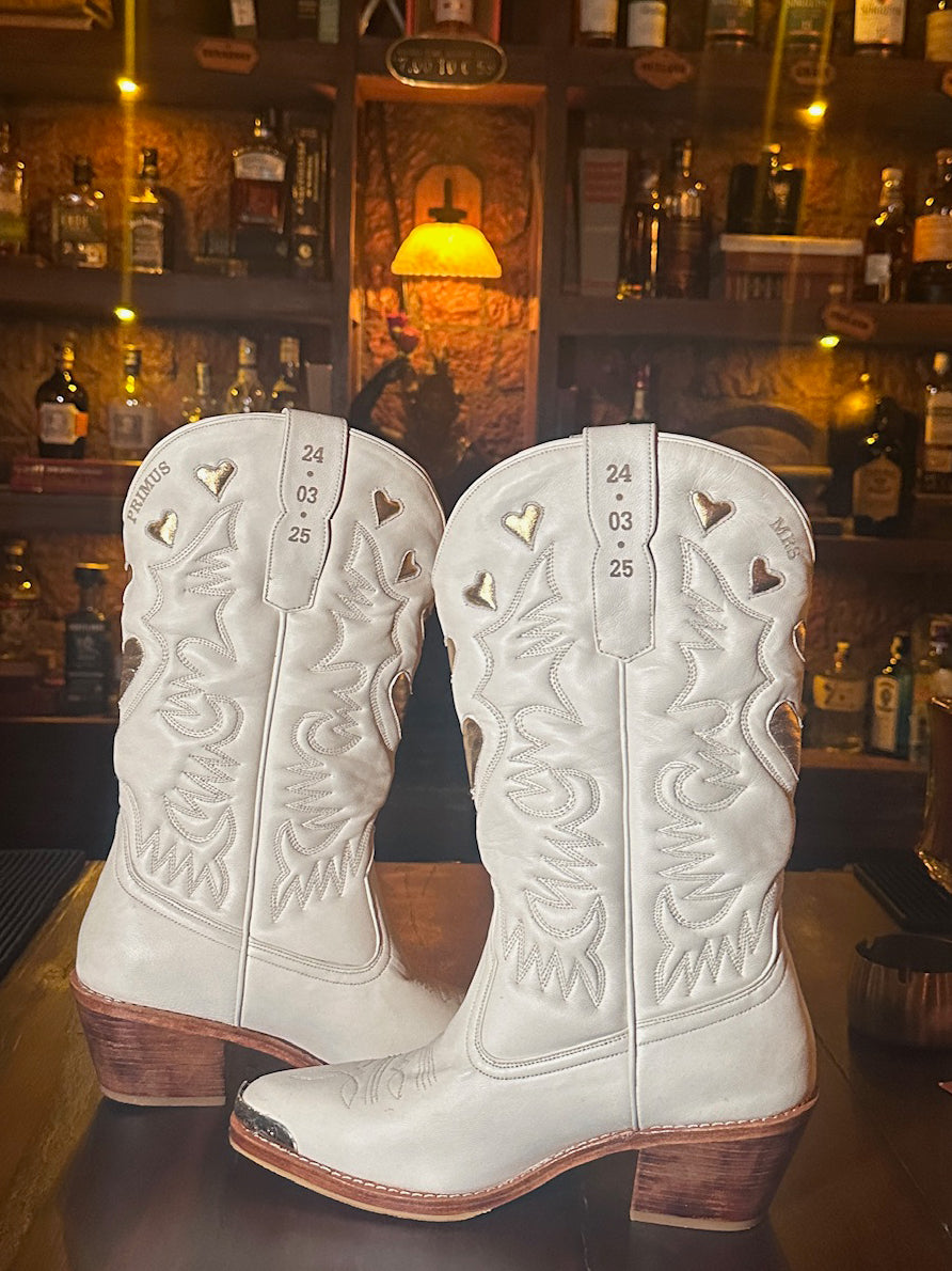 Bespoke Bridal Cowgirl Boots (Personalise)